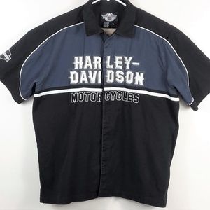 EUC Harley Davidson Garage Button Down Shirt, XL